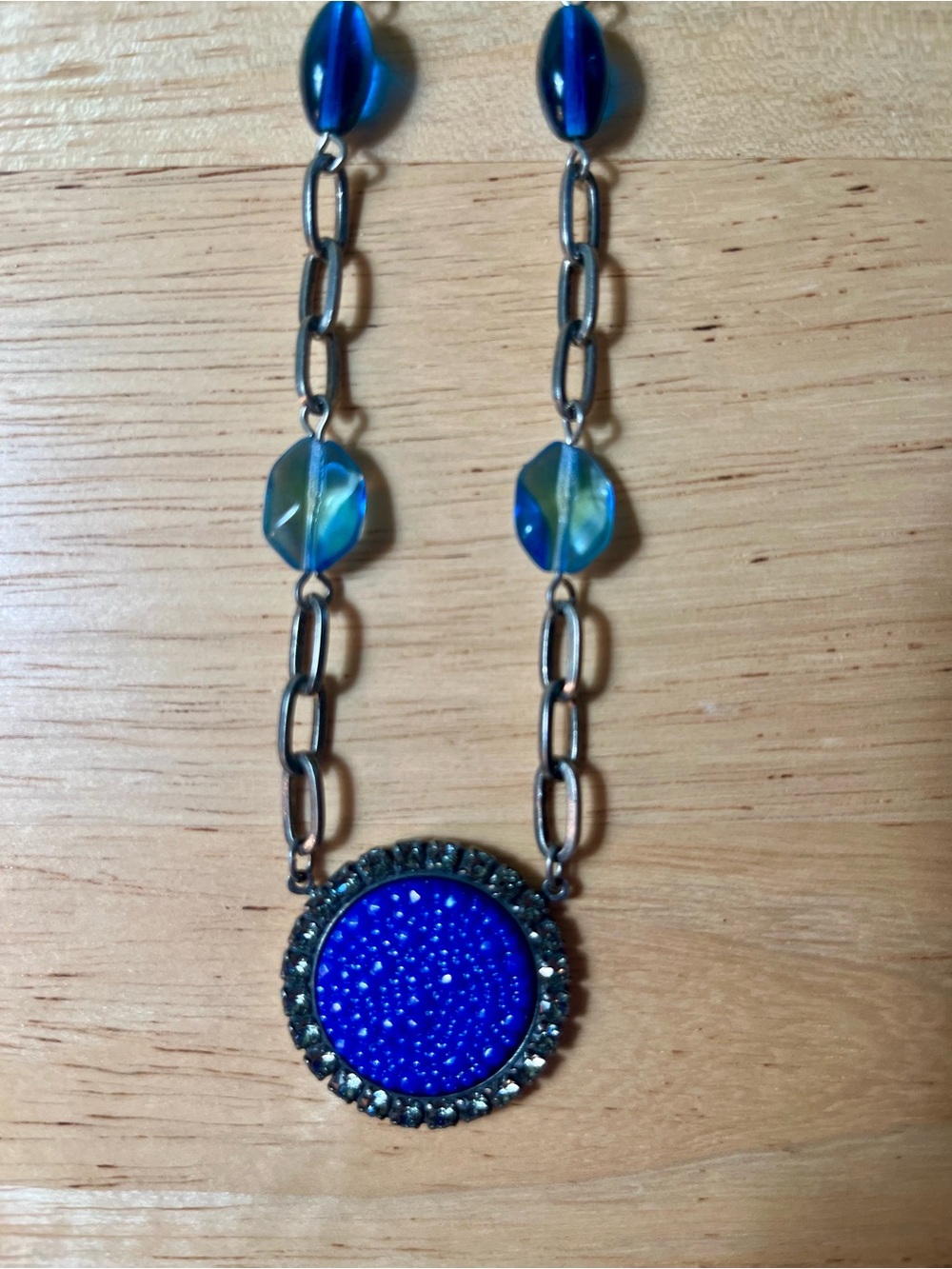 Sabika Blue Pendant Necklace
